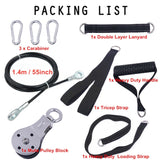 Fitness DIY Pulley Cable Machine Attachment System Arm Biceps Triceps Blaster Hand Strength Trainning Home Gym Workout Equipment